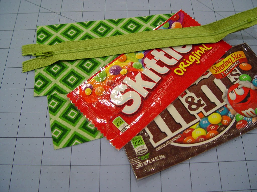 Upcycled Recycled Candy Zipper Bag