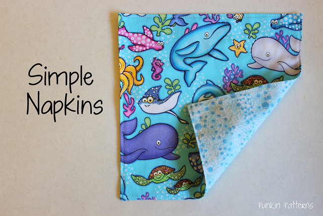 Quick and Easy DIY No-Sew Lunchbox Napkins